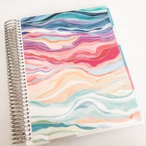 ERIN CONDREN planner Jan - Jun Colorful Wave Pattern